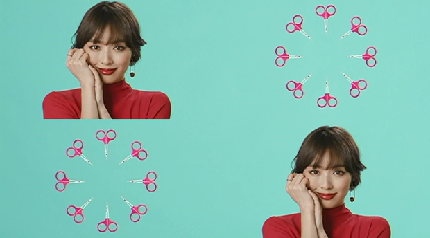 貝印&times;内田理央「MAKEUP GO AROUND」TVCM画像