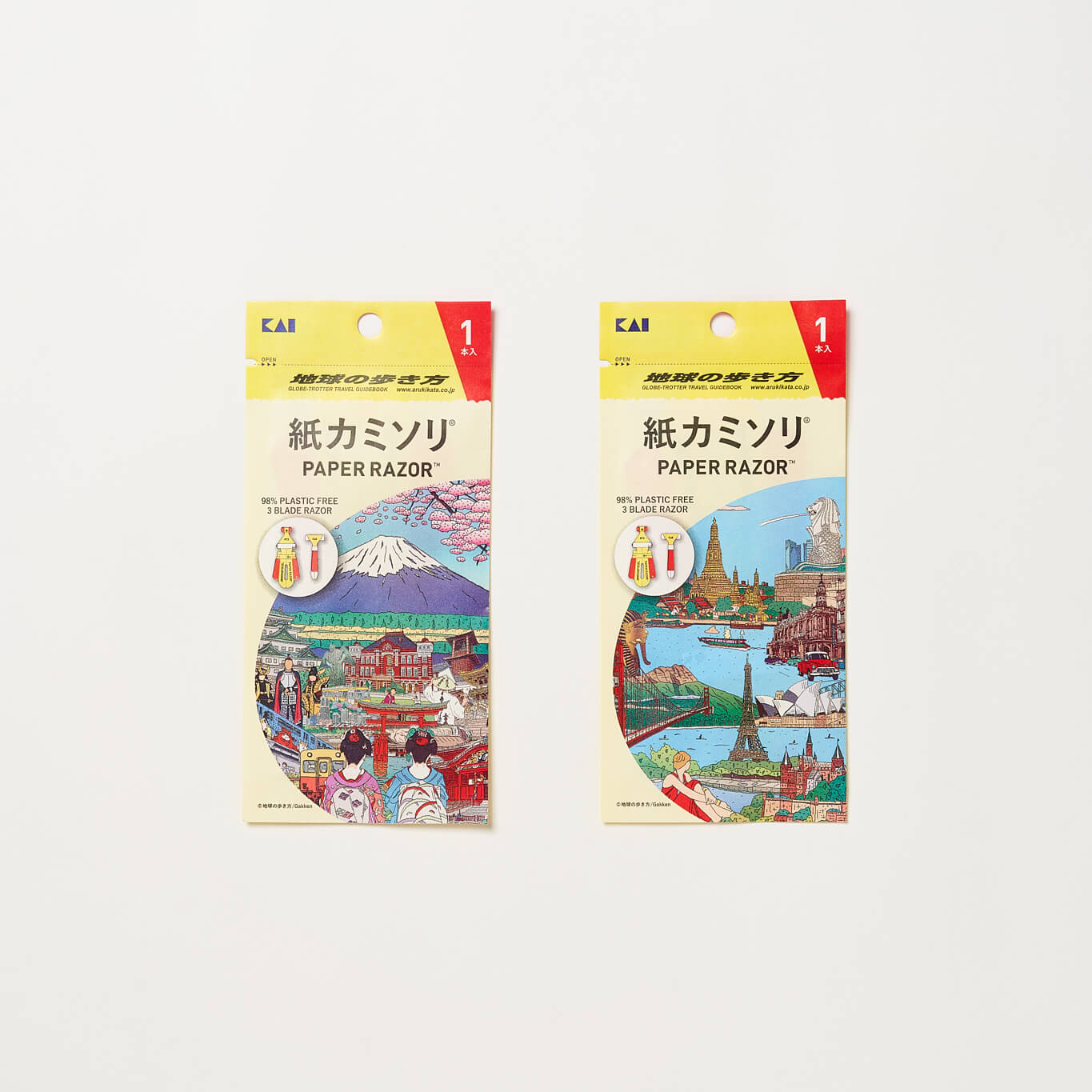 旅のバイブル「地球の歩き方」と「紙カミソリ&reg;」コラボレーション