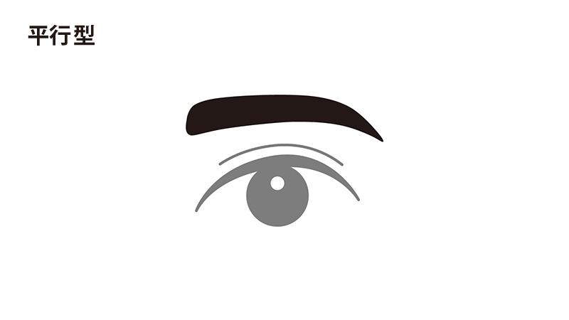 メンズ眉毛デザイン_平行型